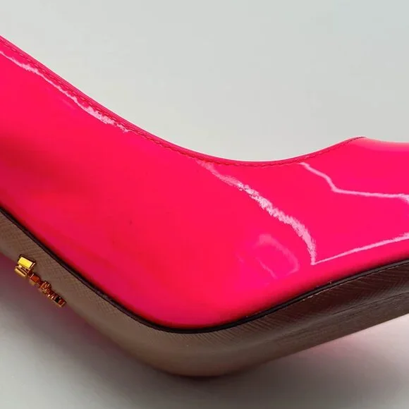 Prada Neon Pink Pumps- Size 36.5 - Picture 10 of 14